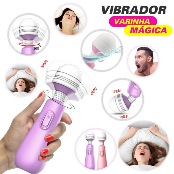 Vibrador Ponto G à Prova d’Água Feminino Silicone Mini Varinha Mágica Brinquedos Sexuais - Image 2