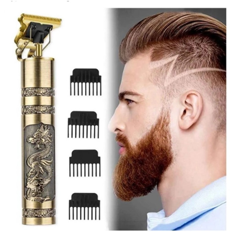 Máquina De Cortar Cabelo e Barba Masculina Designer Aleatório Sem Fio
