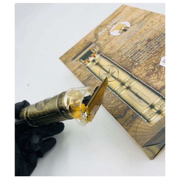 Máquina De Cortar Cabelo e Barba Masculina Designer Aleatório Sem Fio - Imagem 3