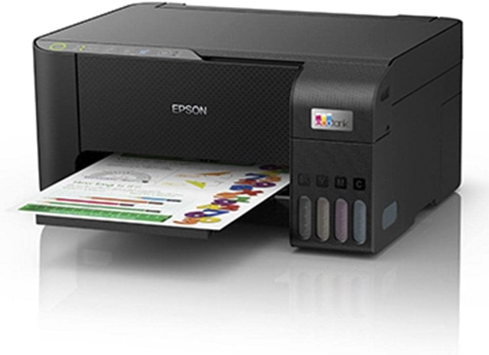 impressora Epson EcoTank L3250 - Multifuncional, Tanque de Tinta Colorida, Wi-Fi Direct, USB, Bivolt, Preto
