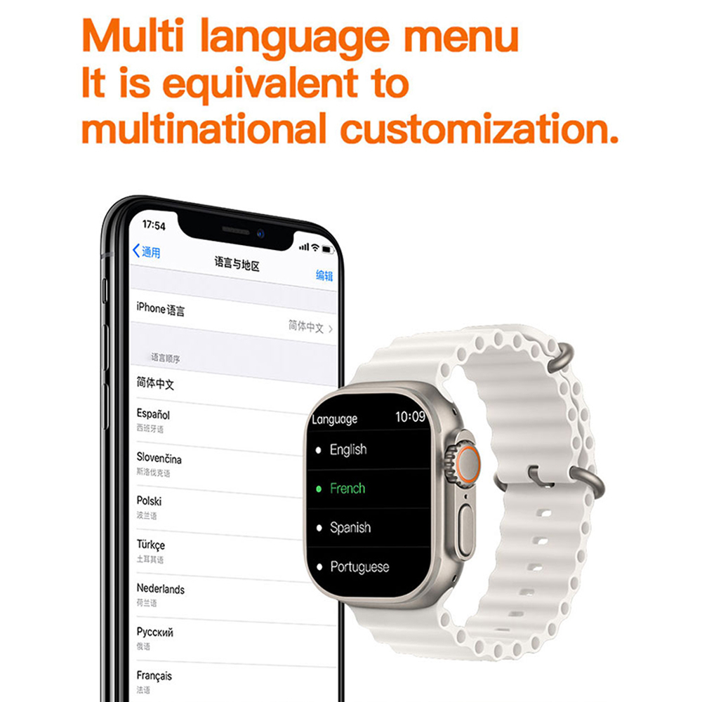 Smartwatch T10 Ultra 2 Nova Bluetooth Com Calculadora Carregamento Sem Fio - Imagem 2