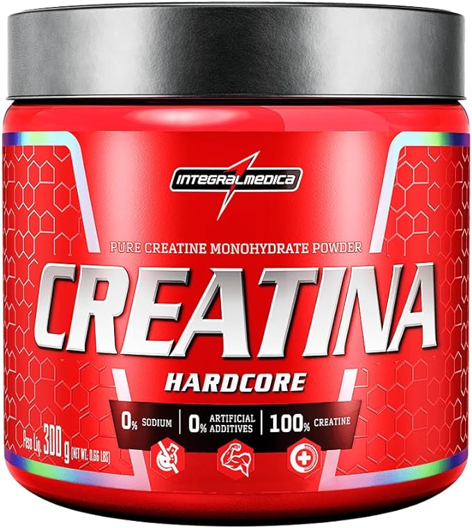 Creatina 300G Monohidratada 100% Pura Branco - Integralmédica