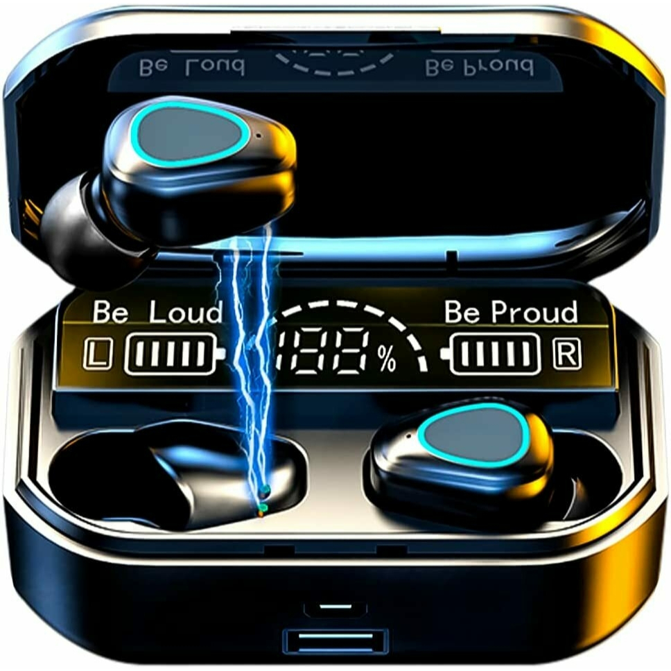 Fone de Ouvido Bluetooth Sem Fio Digital M10 Alta Qualidade Intra Auricular