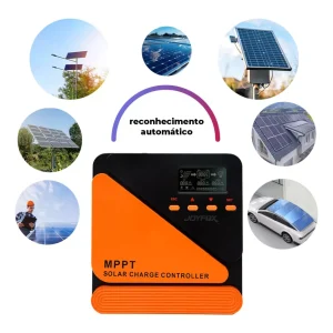 Controlador De Carga Painel Solar MPPT 20A/40A/60A JOYFOX 12V/24V/48V