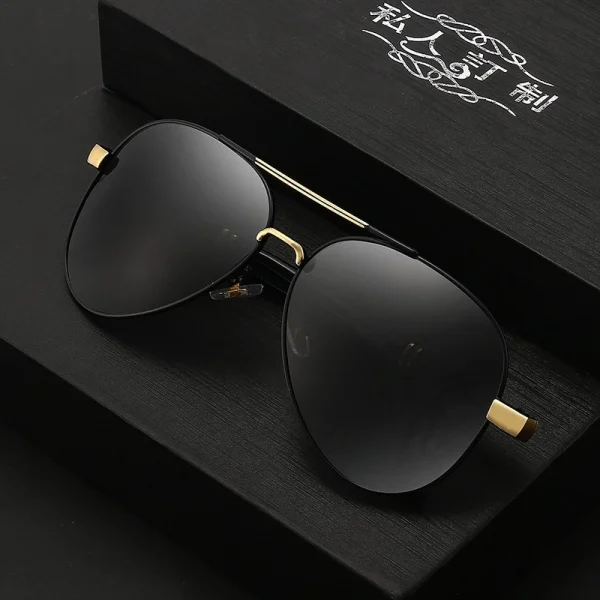 Óculos De Sol Polarizados Masculinos Com Proteção UV Da Moda Para Dirigir Aviador